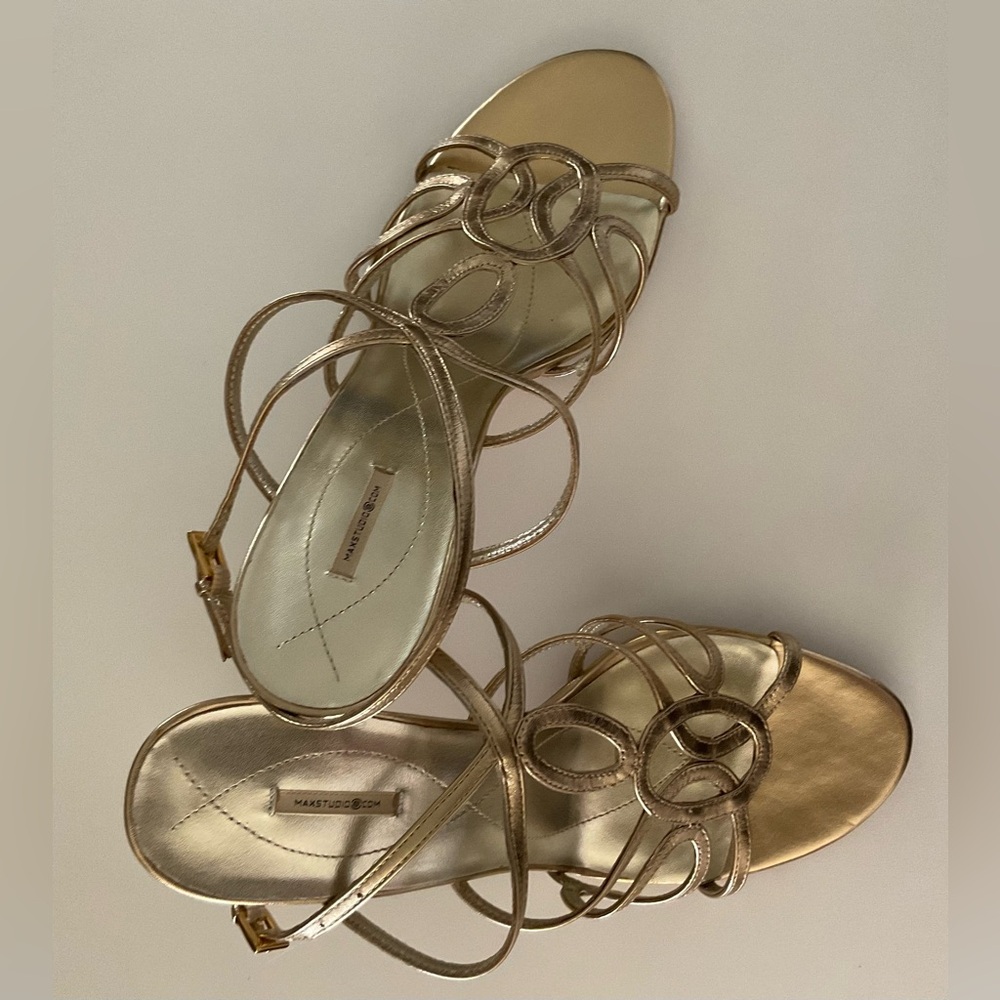Max Studio
Gold Strappy Sandals - Picture 2 of 5